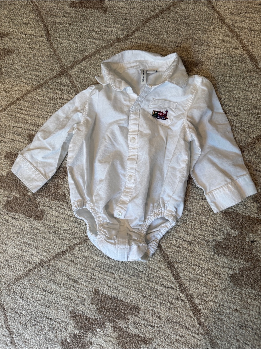 Janie and Jack White Infant Button-Down Top